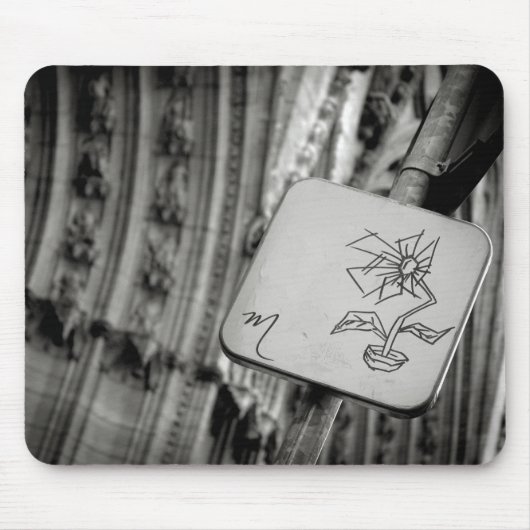 Moderne Blüte Mousepad (Vorne)