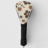 Moderne Blüten Abstrakt Golf Headcover (Vorderseite)