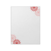 Moderne Blüten Notizblock (Rotiert)
