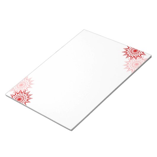 Moderne Blüten Notizblock (angewinkelt)