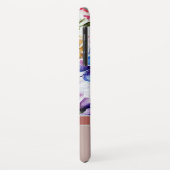 Moderne Blüten und Schmetterlinge mit Blütenmonogr Case-Mate iPhone Hülle (Hinten/Links)