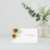 Moderne Blütenblume Eukalyptus Grüne Visitenkarte (Stehend Vorderseite)