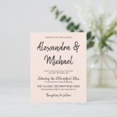 Moderne Blütenhochzeit im Budget (Stehend Vorderseite)