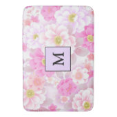Moderne Blütenrosa Badematte (Vorderseite Vertikal)