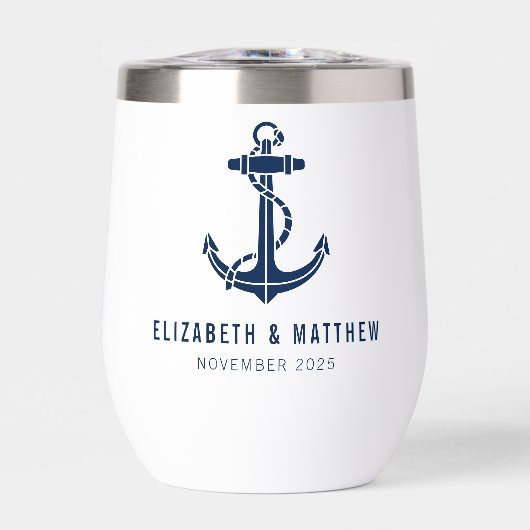 Moderne Boat Anchor Beach Wedding Swak Custom (Vorderseite)