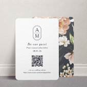 Moderne Bogenanfänge QR Code RSVP-Karten Begleitkarte