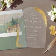 Moderne Bogenfälschung Gold Weiße Elegante Luxus-H