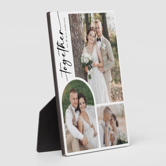 Moderne Bogenkalligraphie zusammen Hochzeitsstift  Fotoplatte (Seite)