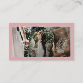 Moderne Bogenschrift Fotografie Beruflich Visitenkarte (Rückseite)