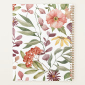 Moderne Bohemian Blumen Planer (Rückseite)