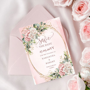 Moderne Bohemian Dusty Pink Eukalyptus Save The Da Date