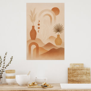 Moderne Bohemian-Wandkunst Poster