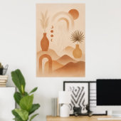 Moderne Bohemian-Wandkunst Poster (Heimbüro)