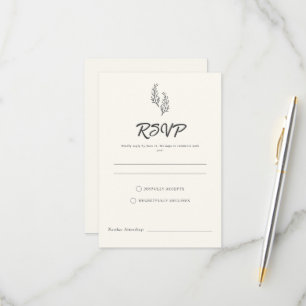 Moderne Bohemian Wüstenromanze   Antwortkarte RSVP Karte