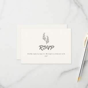 Moderne Bohemian Wüstenromanze   Antwortkarte RSVP Karte