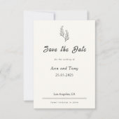 Moderne Bohemian Wüstenromanze | Save the Date (Vorderseite)