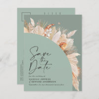 Moderne bohemianische Terracotta Pampas Gras Weide