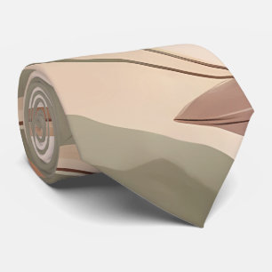 Moderne Bohemische Blätter und Formen Neck Tie Krawatte