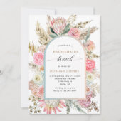 Moderne Bohemische Blumenbridmaier laden zum Brunc (Vorderseite)