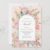 Moderne Bohemische Blumenbridmaier laden zum Brunc (Vorderseite)