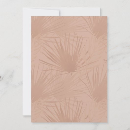 Moderne Bohemische Blumendusche Einladung (Rückseite)