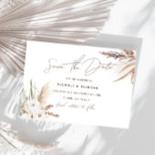 Moderne Bohemische Blumenhochzeit Save The Date