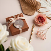 Moderne Bohemische Hochzeit mit floralen Wasserfar Geschenkanhänger