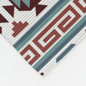 Moderne Bohemische Rustikale Süd-Western Cowhide Fleecedecke (Ecke)