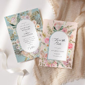 Moderne Bohemische Save the Date-Karte Save The Date