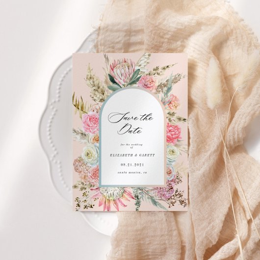 Moderne Bohemische Save the Date-Karte Save The Date
