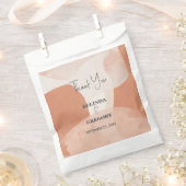 Moderne Bohemische Terracotta Abstrakte Hochzeit Geschenktütchen (Ausgeschnitten)