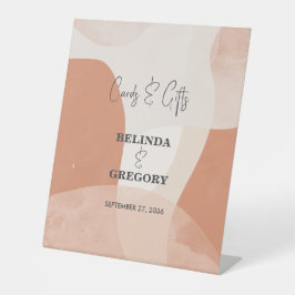 Moderne Bohemische Terracotta Hochzeitskarten Gesc Sockelschild