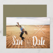 Moderne Bohemische Typografie | FOTO SAVE THE DATE (Vorne/Hinten)