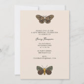 Moderne Bohemische Wildblumen Abstrakt Geburtstag Einladung (Vorderseite)