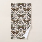 Moderne Bohemische Wildblumen Abstraktes Muster Badhandtuch Set (Handtuch)