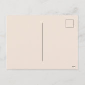 Moderne Bohemische Wildblumen Abstraktes Muster Feiertagspostkarte (Rückseite)