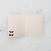 Moderne Bohemische Wildblumen Abstraktes Muster Karte (Innenseite)