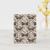 Moderne Bohemische Wildblumen Abstraktes Muster Karte (Gelbe Blume)