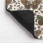 Moderne Bohemische Wildblumen Abstraktes Muster Mousepad (Ecke)