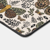 Moderne Bohemische Wildblumen Abstraktes Muster Schreibtischunterlage (Ecke)