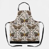 Moderne Bohemische Wildblumen Abstraktes Muster Schürze (Vorderseite)