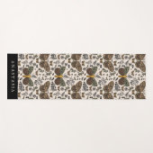 Moderne Bohemische Wildblumen Abstraktes Muster Yogamatte (Vorderseite (Horizontal))