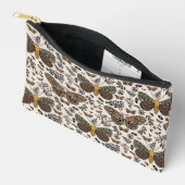 Moderne Bohemische Wildblumen Abstraktes Muster Zubehörtasche (Offen)