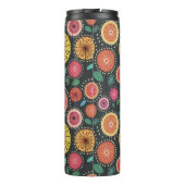 Moderne bohische Volksblüte Thermosbecher (Rückseite)