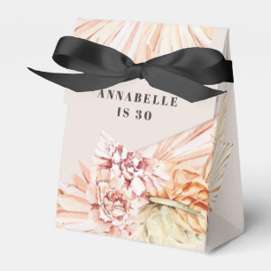 Moderne böhmische Aquarellblütenpastel Geburtstag Geschenkschachtel