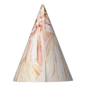 Moderne böhmische Aquarellblütenpastel Geburtstag Partyhütchen (Rückseite)