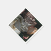 Moderne, böhmische Blume Brautparty-Servietten Serviette (Ecke)