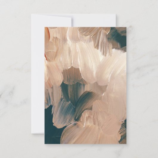 Moderne böhmische malerische Terrakotta aquamarine Dankeskarte (Rückseite)