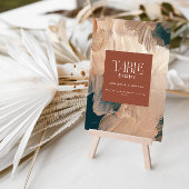 Moderne böhmische malerische Terrakotta aquamarine Dankeskarte