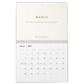 Moderne Boho-Abstrakte Linien Innenarchitekt Creme Kalender (Mär 2027)